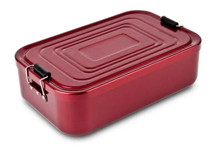 ROMINOX Lunchbox Quadra Rot XL Geräumiger und stilvoller Frischhaltebehälter TK Gruppe® Grosshandel 