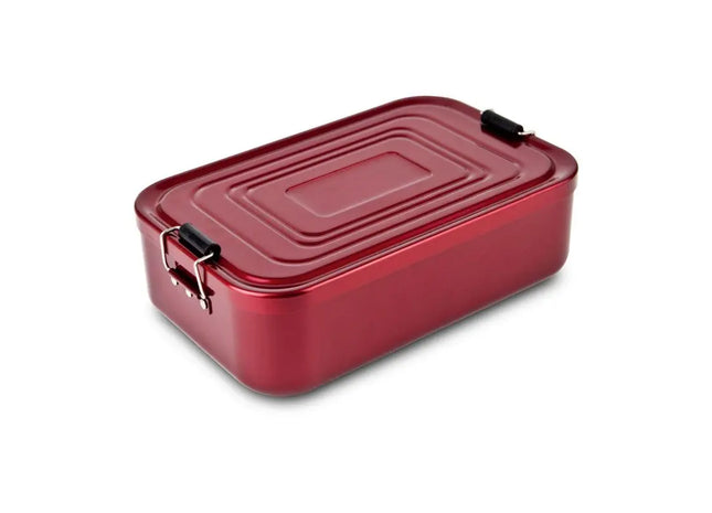 ROMINOX Lunchbox Quadra Rot XL Geräumiger und stilvoller Frischhaltebehälter TK Gruppe® Grosshandel 