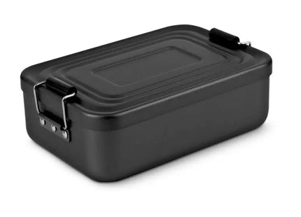 ROMINOX Lunchbox Quadra Schwarz Matt Stilvolle und robuste Frischhaltebox für unterwegs TK Gruppe® Grosshandel 