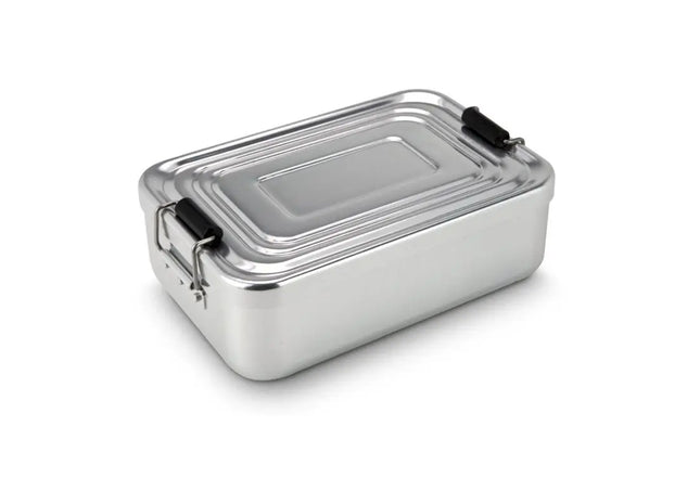 ROMINOX Lunchbox Quadra Silber Robuster und eleganter Frischhaltebehälter TK Gruppe® Grosshandel 