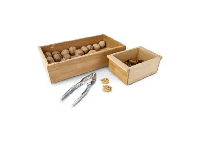 ROMINOX Nussknacker-Set Nux - Elegantes Werkzeug-Set zum Knacken von Nüssen TK Gruppe® Grosshandel 