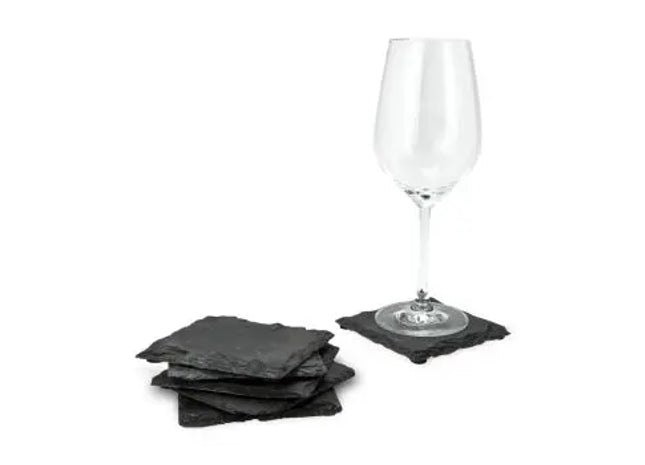 ROMINOX Untersetzer 6er-Set Sei Ardesia - Schiefer: Stilvoll, langlebig, rutschfest, vielseitig, edel TK Gruppe® Grosshandel 