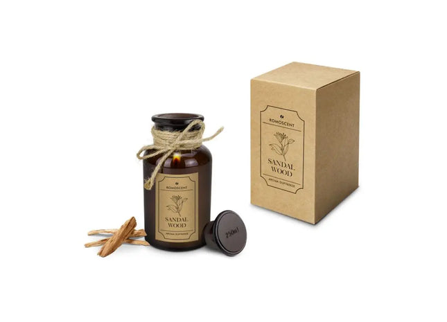 ROMOSCENT Aromakerze in Apothekerflasche – Vintage-Stil Duftkerze TK Gruppe® Grosshandel 