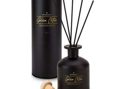 ROMOSCENT Golden Cotton Raumduft – Schwarz & Gold, Eleganter Duftspender TK Gruppe® Grosshandel 