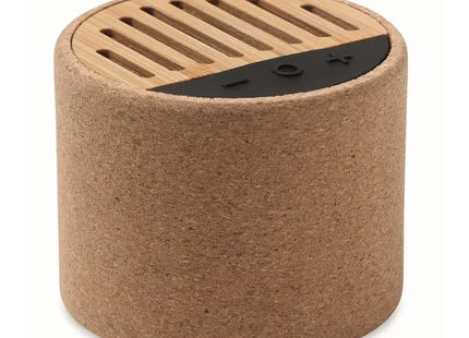 ROUND+ Beige Kork Wireless Lautsprecher, Modern & Umweltfreundlich TK Gruppe® Grosshandel 
