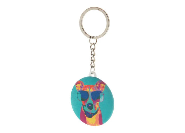 RPET Mini Button-Schlüsselanhänger KeyBadge, Kompakt & Weiß TK Gruppe® Grosshandel 