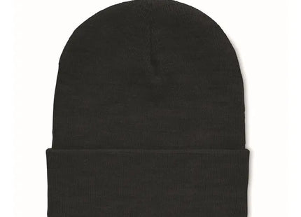 RPET POLO RPET Beanie mit Umschlag in Schwarz – Umweltfreundlich & Stilvoll TK Gruppe® Grosshandel 