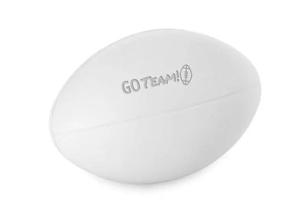 RUGBY Stressabbau Ball, Beruhigendes Anti-Stress Spielzeug, Weißer Entspannungshelfer TK Gruppe® Grosshandel 
