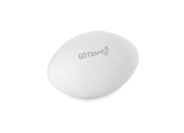 RUGBY Stressabbau Ball, Beruhigendes Anti-Stress Spielzeug, Weißer Entspannungshelfer TK Gruppe® Grosshandel 