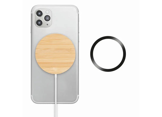 RUNDO MAG Magnetisches Ladegerät in Holzoptik TK Gruppe® Grosshandel 