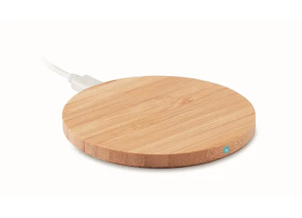 RUNDO+ Runder Bambus Wireless Charger – Natürlich & Effizient TK Gruppe® Grosshandel 