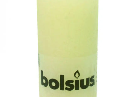 RUSTIK Elfenbein Stumpenkerze, Elegantes Design 130x68mm – Klassischer Charme für stimmungsvolles Licht TK Gruppe® Grosshandel 