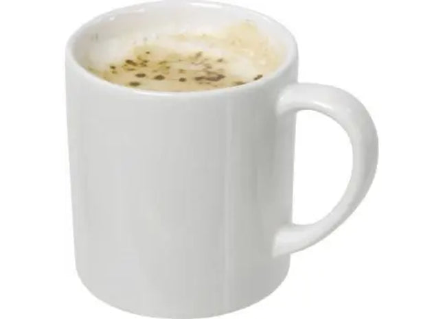 Rachelle Keramikbecher, Klassisches Weiß, Elegantes Design, 300ml TK Gruppe® Grosshandel 