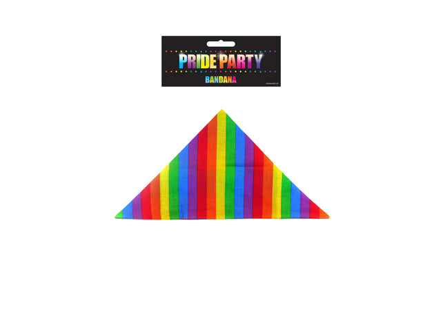 Rainbow Bandana Pride, vielseitig nutzbar, 54x54 cm, für Erwachsene TK Gruppe® Grosshandel 