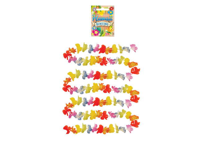 Rainbows Girlande Lei 300cm - Bunte Partydekoration Für Veranstaltungen und Feiern TK Gruppe® Grosshandel 