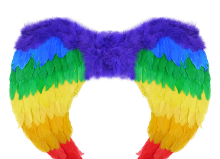 Rainbows Pride Flügel 60 x 40 cm - Buntes Kostümzubehör TK Gruppe® Grosshandel 
