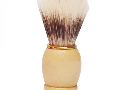 Rasierpinsel mit Holzgriff und goldenem Ring, 9cm - Für eine luxuriöse Rasur TK Gruppe® Grosshandel 