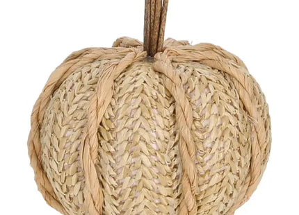 Rattan-Deko-Kürbis, 9 cm Durchmesser – Herbstliches Zierstück fürs Heim TK Gruppe® Grosshandel 