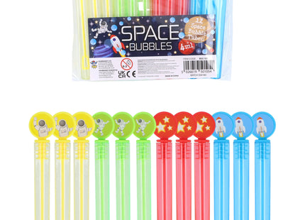 Raum-Themen Bubble Party Röhren, 4Ml, 10.5Cm, 4Er-Pack - Kindergeburtstag & Spiele TK Gruppe® Grosshandel 