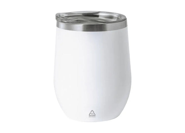 Rebby Kompakt Thermobecher 350 ml in Weiß – Elegant für Unterwegs TK Gruppe® Grosshandel 