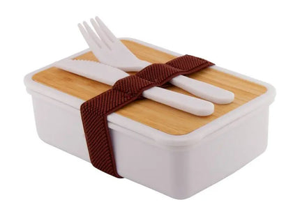 Rebento Lunchbox Weiß-Natur, Öko-Snackbox – Stilvoll & Nachhaltig TK Gruppe® Grosshandel 