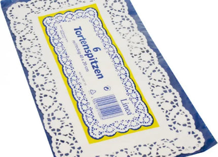 Rechteckige Spitzenprägematten, 20x40cm, 6er-Set - Perfekt für Tortendekor TK Gruppe® Grosshandel 