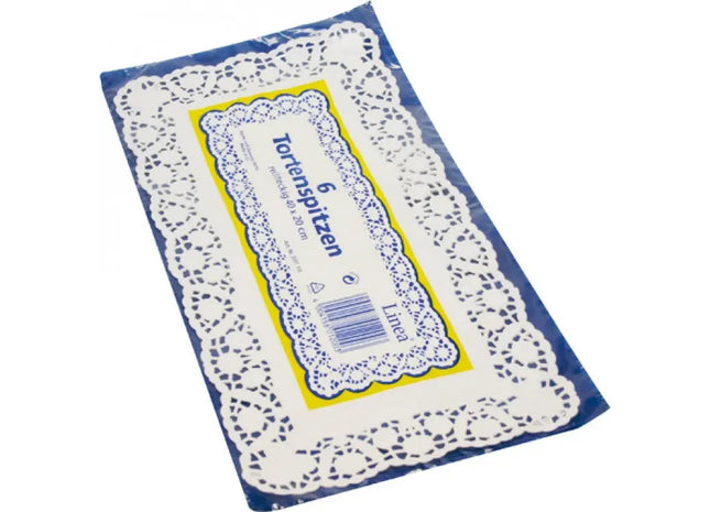 Rechteckige Spitzenprägematten, 20x40cm, 6er-Set - Perfekt für Tortendekor TK Gruppe® Grosshandel 