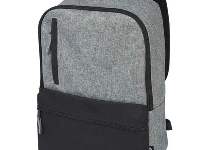 Reclaim 15'' GRS Recycelter Laptop-Rucksack 14L, Schwarz-Heather Grau TK Gruppe® Grosshandel 