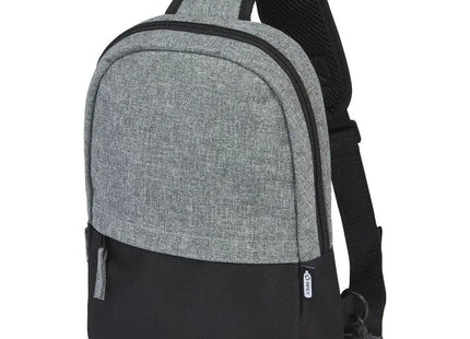Reclaim GRS Recycelte Tragetasche 3,5L, Schwarz-Heather Grau TK Gruppe® Grosshandel 