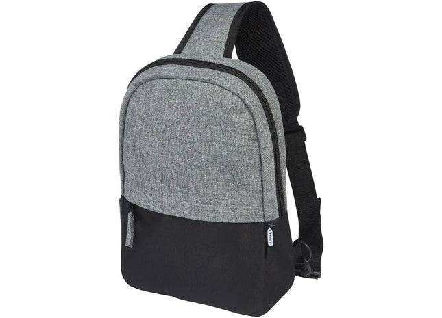 Reclaim GRS Recycelte Tragetasche 3,5L, Schwarz-Heather Grau TK Gruppe® Grosshandel 