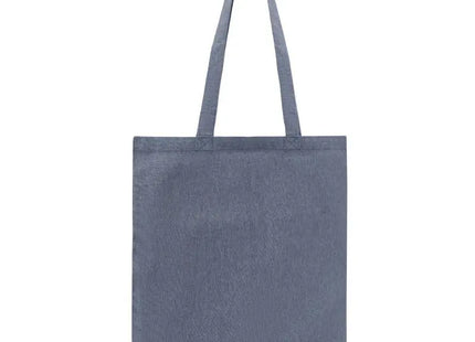 Recycelte Blaue Baumwoll-Einkaufstasche 38x42cm, Umweltbewusst & Praktisch TK Gruppe® Grosshandel 