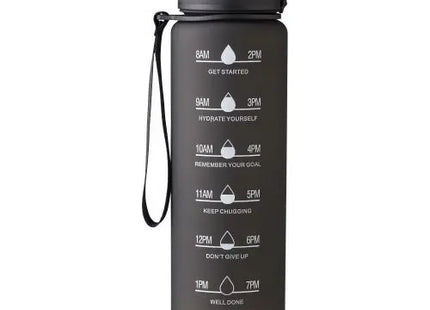 Recycelte Brinley-Trinkflasche aus rPET, 1000 ml, nachhaltig & robust, Schwarz TK Gruppe® Grosshandel 