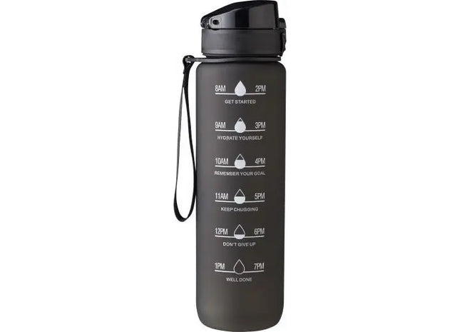 Recycelte Brinley-Trinkflasche aus rPET, 1000 ml, nachhaltig & robust, Schwarz TK Gruppe® Grosshandel 
