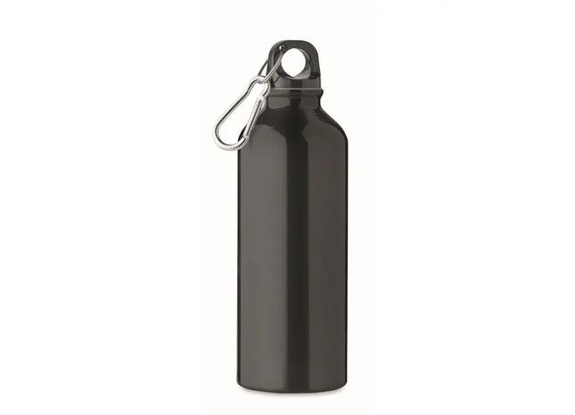 Recycelte REMOSS Aluminiumflasche, 500 ml, Umweltfreundlich, Schwarz TK Gruppe® Grosshandel 