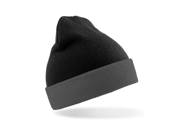 Recycled Black Compass Beanie TK Gruppe® Grosshandel 