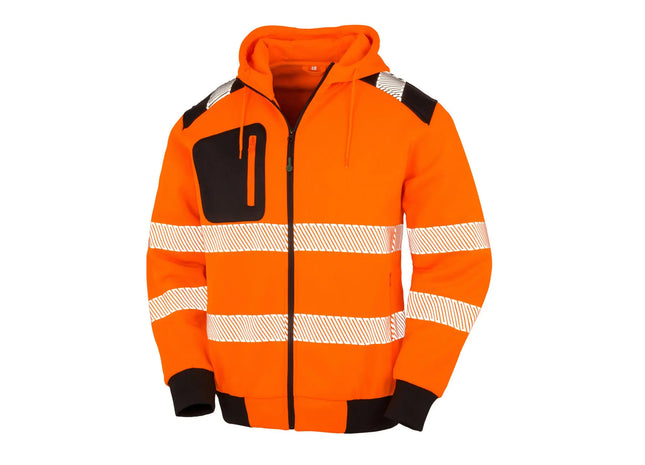 Recycled Robust Zipped Safety Hoody TK Gruppe® Grosshandel 