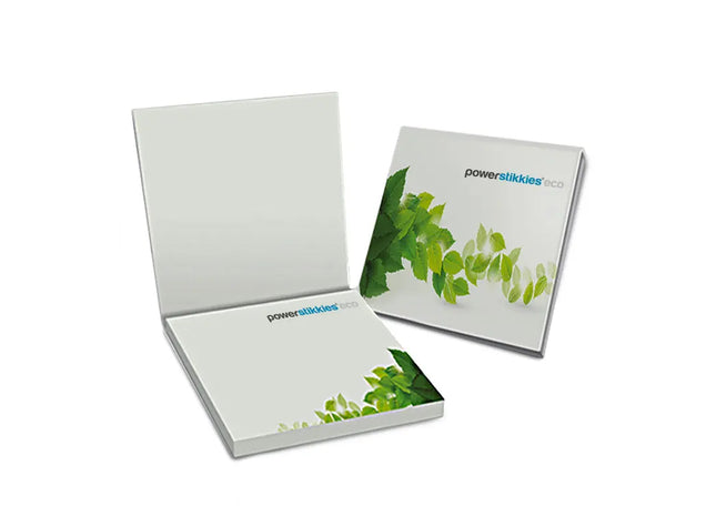 Recycling Haftnotizen im Kartonumschlag Powerstickies Eco 70 x 70 mm Umweltfreundliche Notizzettel TK Gruppe® Grosshandel 