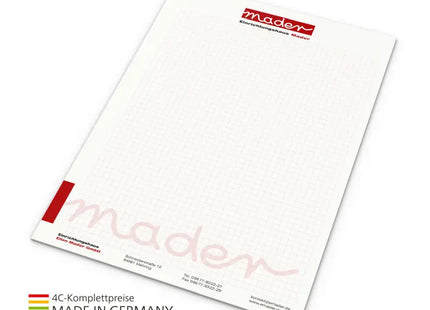 Recycling Schreibblock A4, 4C-Druck, ohne Abheftlochung – Umweltfreundlich TK Gruppe® Grosshandel 