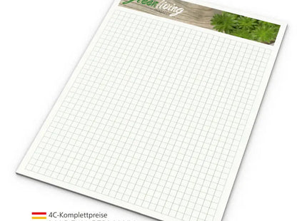 Recycling Schreibblock A5, 4C-Vollfarbdruck, Ohne Lochung – Umweltschonend TK Gruppe® Grosshandel 