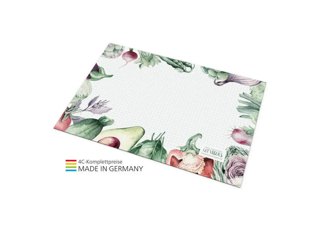 Recycling Schreibunterlage, 25 Blatt mit lebhaftem 4C-Druck – Umweltfreundlich TK Gruppe® Grosshandel 