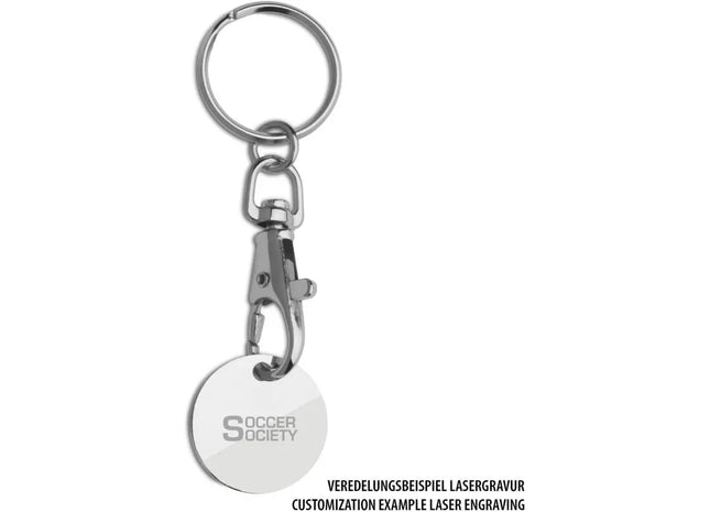 Reflects-Culleredo Einkaufswagenlöser Chip - Elegantes Silber TK Gruppe® Grosshandel 