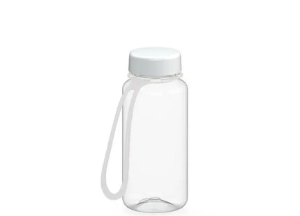 Refresh Trinkflasche mit Riemen, 400ml, Klar-Weiß TK Gruppe® Grosshandel 