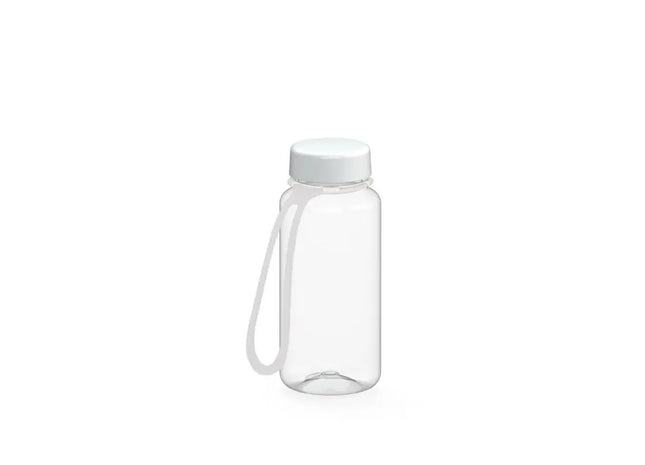 Refresh Trinkflasche mit Riemen, 400ml, Klar-Weiß TK Gruppe® Grosshandel 