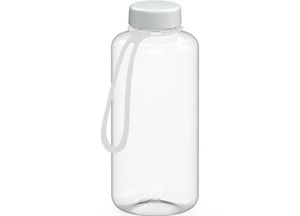 Refresh Trinkflasche mit Trageriemen, 1L, Transparent-Weiß TK Gruppe® Grosshandel 