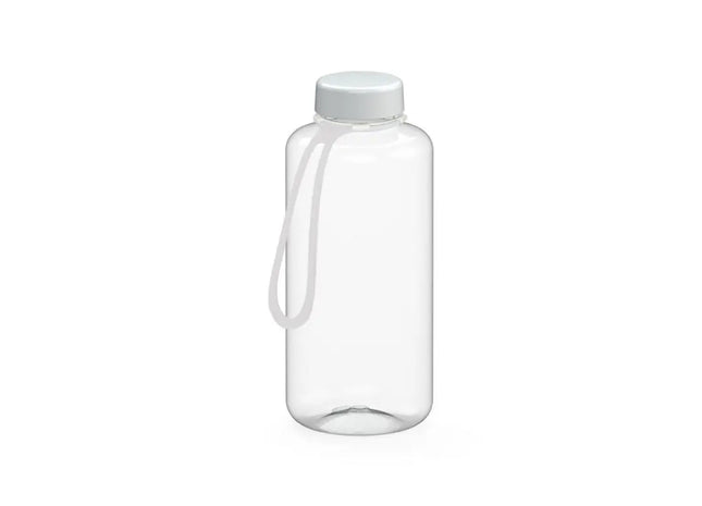 Refresh Trinkflasche mit Trageriemen, 1L, Transparent-Weiß TK Gruppe® Grosshandel 