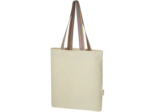 Regenbogen recycelte Tragetasche - Naturfarbenes 5L-Design aus nachhaltigen Materialien TK Gruppe® Grosshandel 