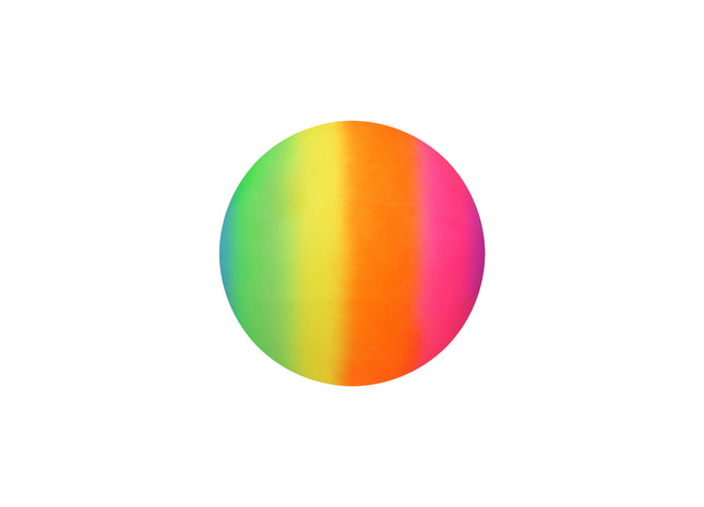 Regenbogenfarbener PVC-Ball, 20 cm Durchmesser, 80 g - Bunter Spielball für Kinder und Haustiere TK Gruppe® Grosshandel 