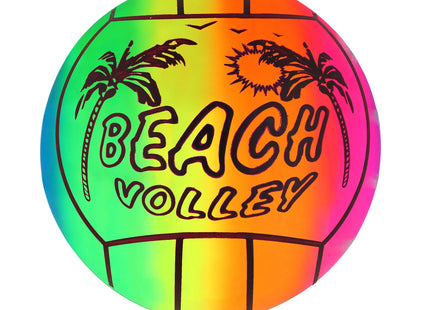 Regenboogen Volleyball 23 cm, 80 g – Bunter PVC-Ball für Spiel- und Freizeitaktivitäten im Freien TK Gruppe® Grosshandel 