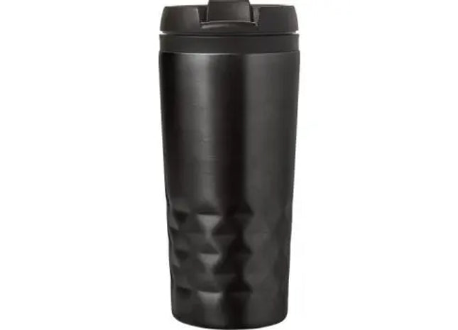 Reisebecher Lorraine aus Edelstahl - Tiefschwarz - Eleganter Trinkbecher TK Gruppe® Grosshandel 