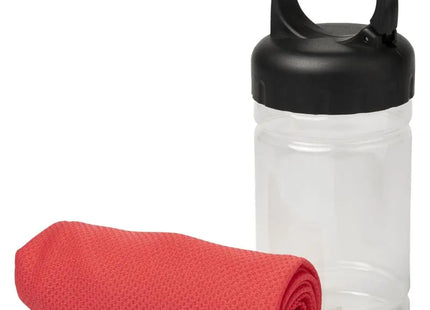 Remy Kühlhandtuch in PET-Behälter - Rot: Frische Erholung nach dem Workout oder an heißen Tagen TK Gruppe® Grosshandel 